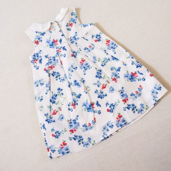 Janie and Jack blue and pink floral dress - Picture 8 of 8